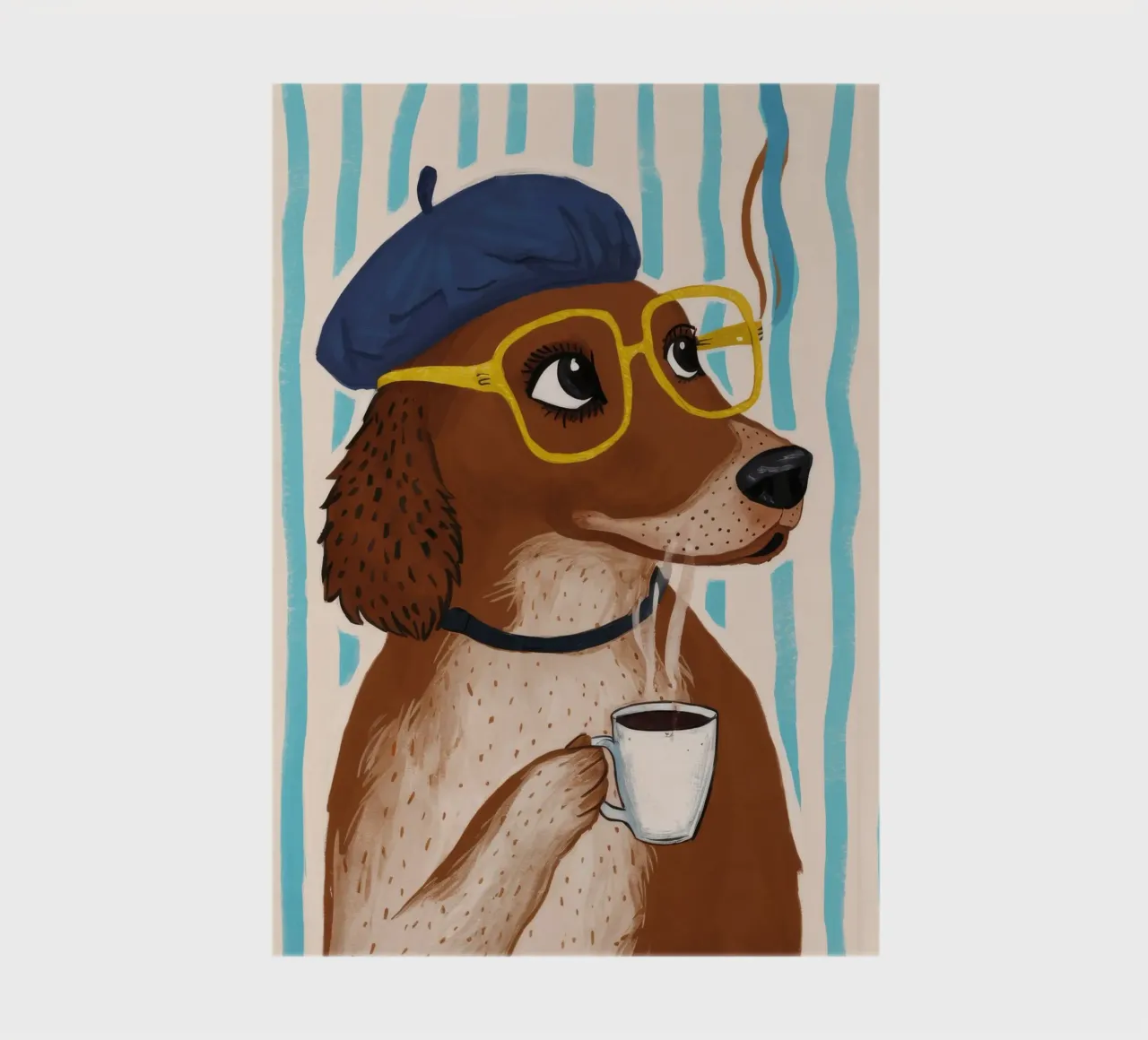 Dapper Dog's Cafe notebook by Grande Serene