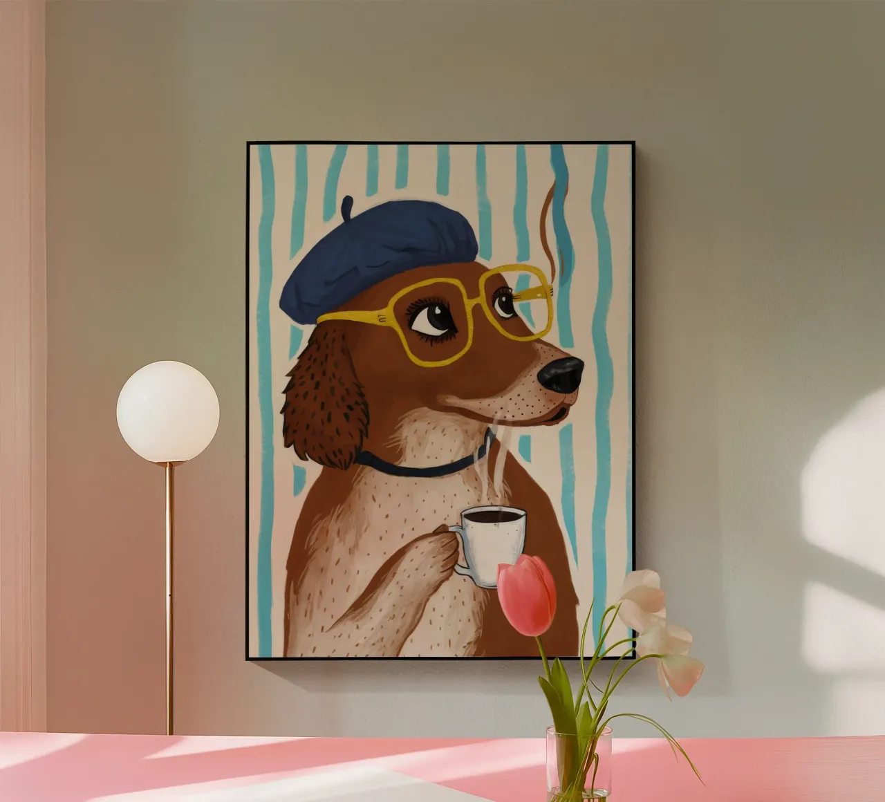 Dapper Dog's Cafe plexiglass da Grande Serene