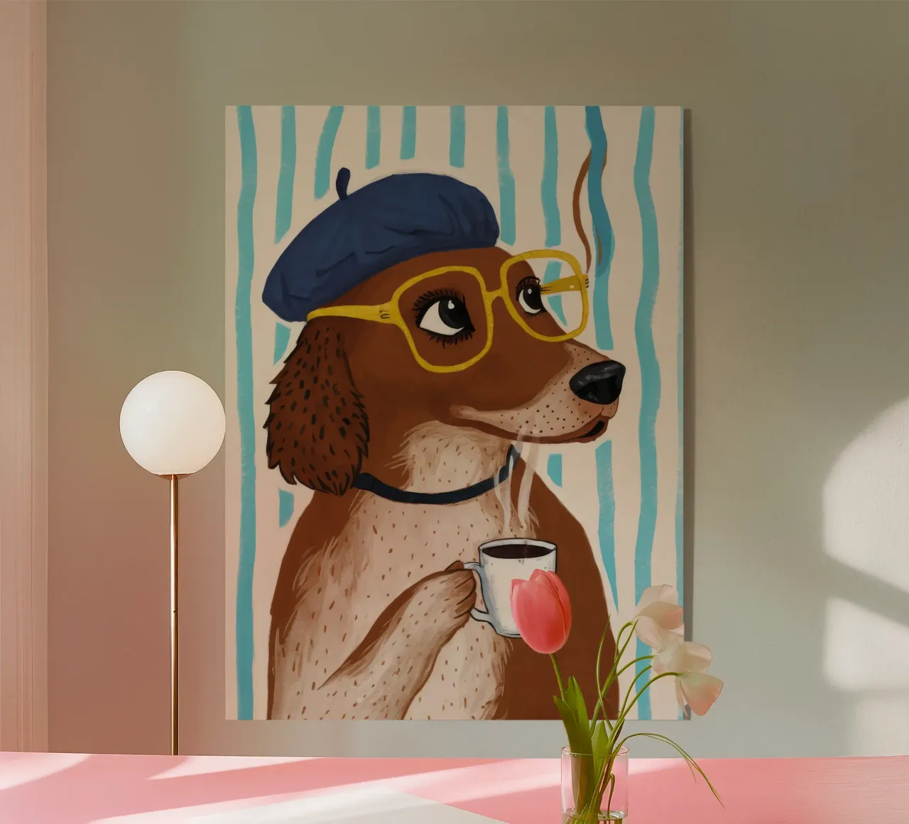 Dapper Dog's Cafe plexiglass da Grande Serene