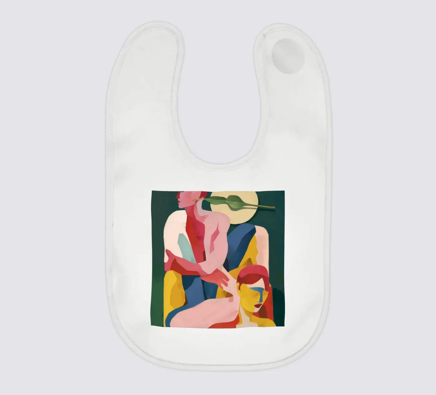 Forme astratte di abbraccio bavaglino da Grande Serene