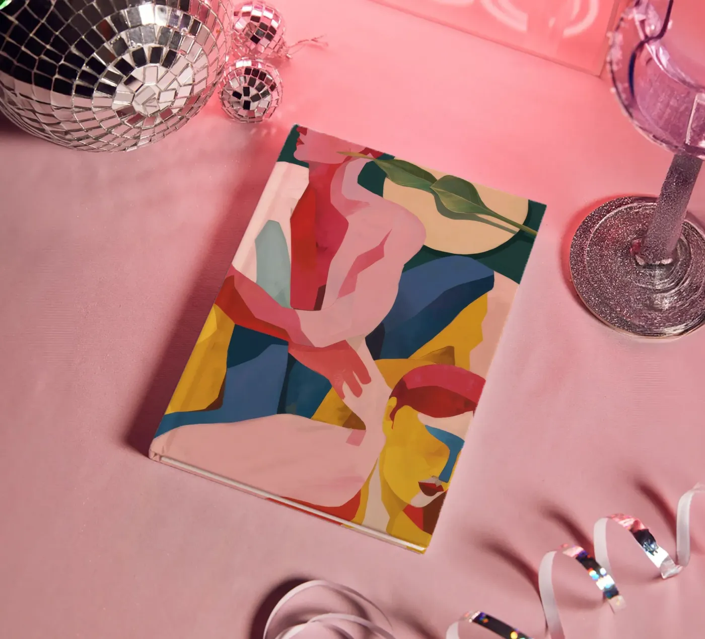 Abstract Embrace Forms notebook by Grande Serene