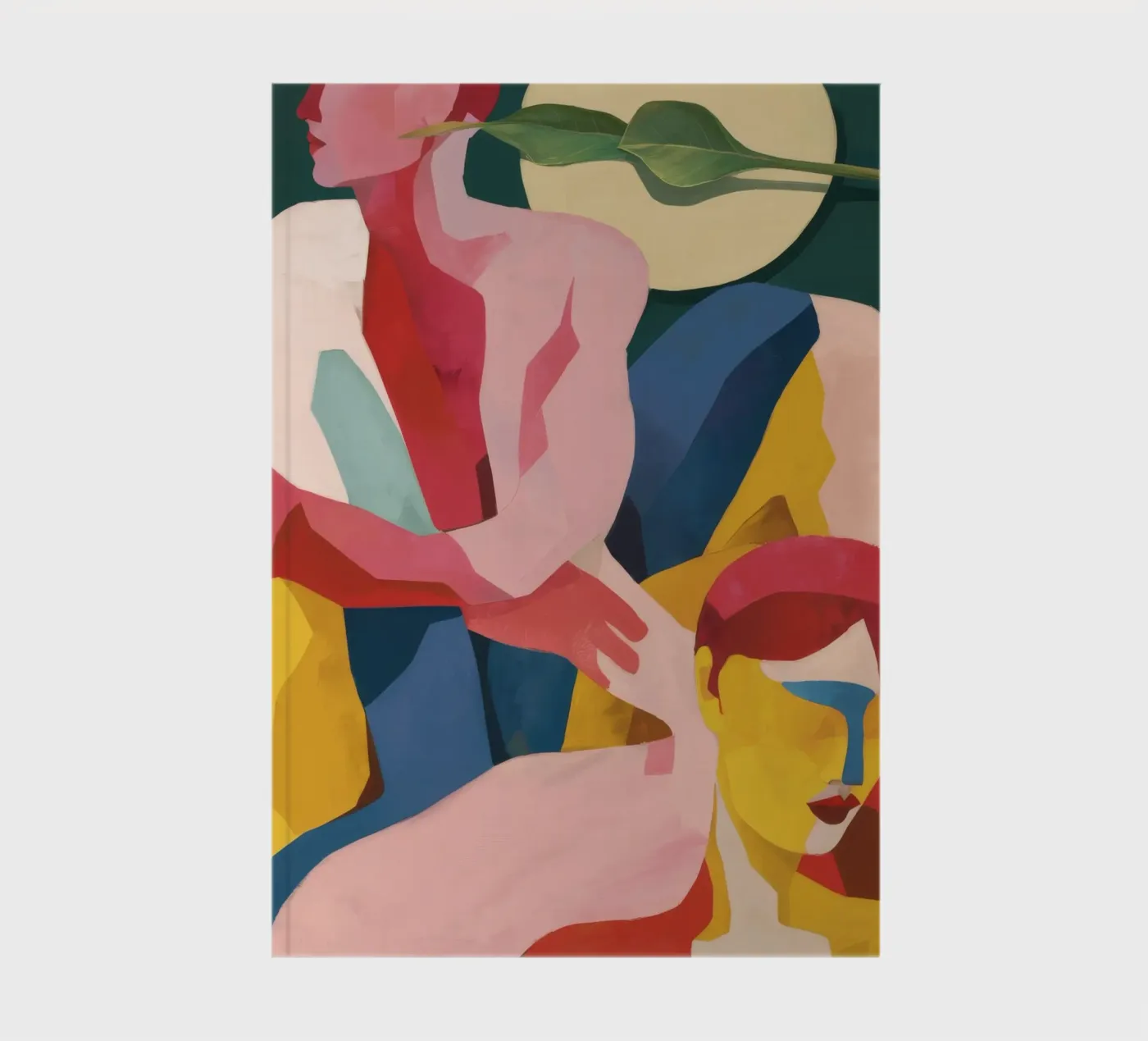 Abstract Embrace Forms notebook by Grande Serene