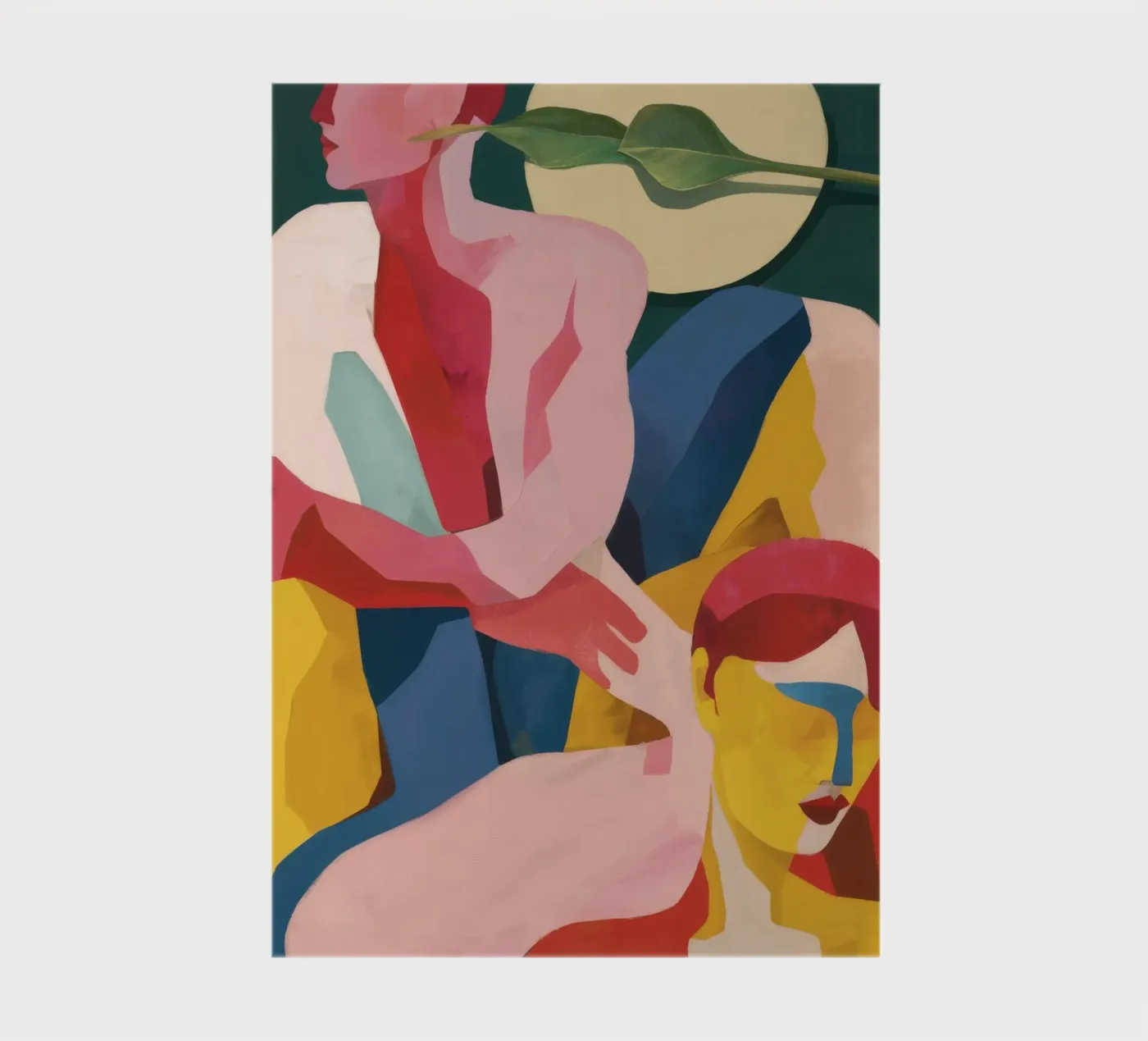 Abstract Embrace Forms notebook by Grande Serene