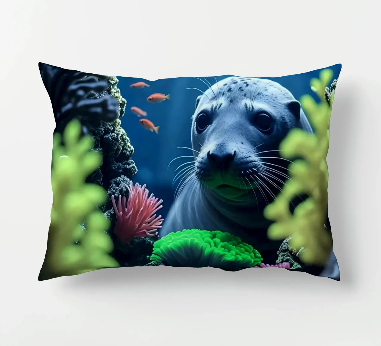 ✨🦭 Seal ✦ Moonlit Reef 🌙 cuscino da LUMAQUA STUDIO