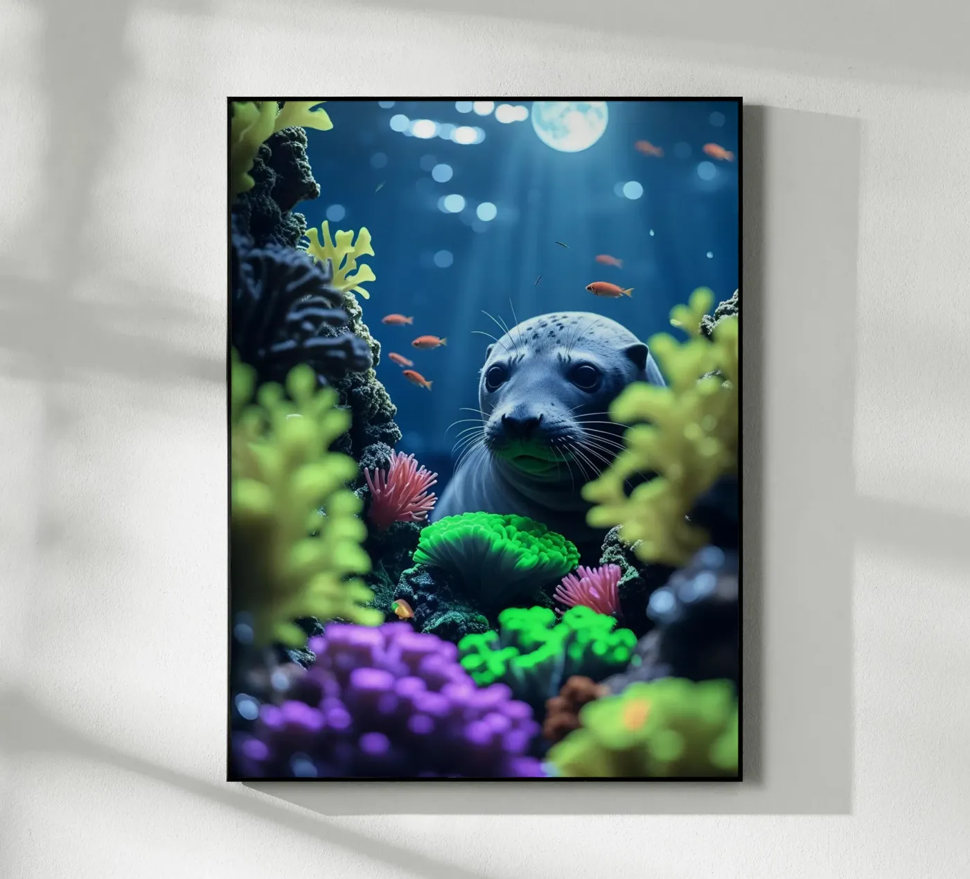 ✨🦭 Seal ✦ Moonlit Reef 🌙 plexiglass da LUMAQUA STUDIO