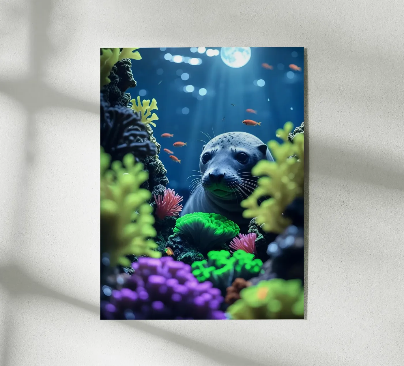 ✨🦭 Seal ✦ Moonlit Reef 🌙 plexiglass da LUMAQUA STUDIO