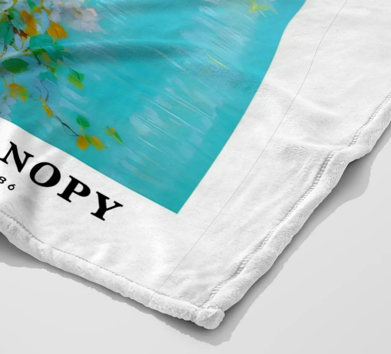 acqua di tranquillità fiore bianco claude monet coperta in pile da belong shop