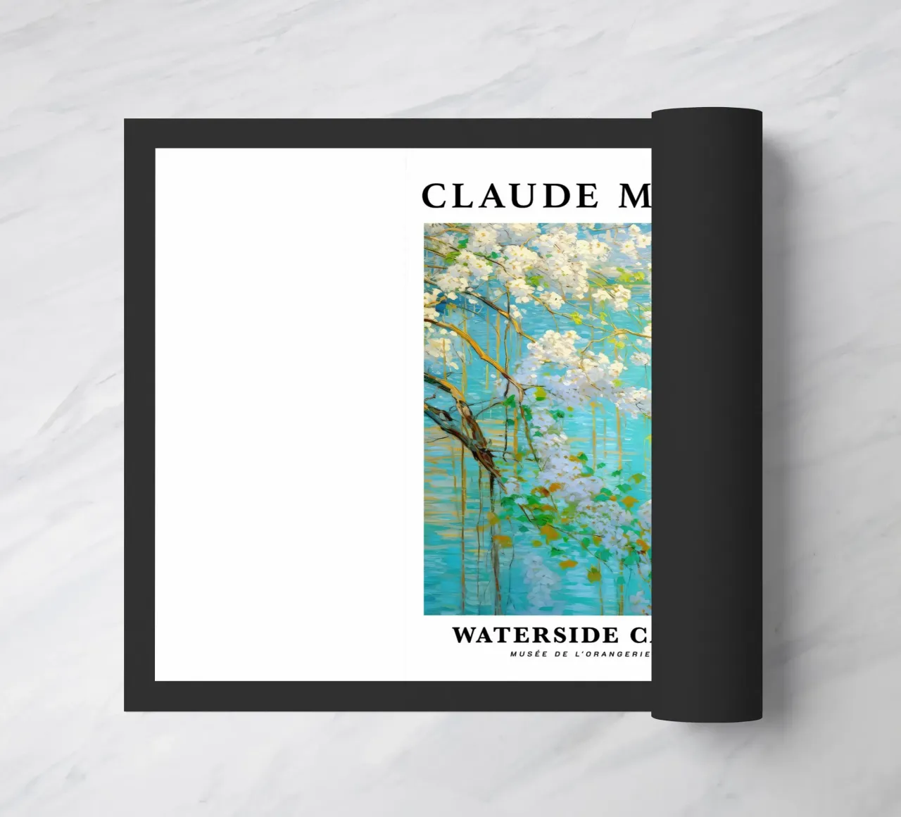 acqua di tranquillità fiore bianco claude monet zerbino da belong shop