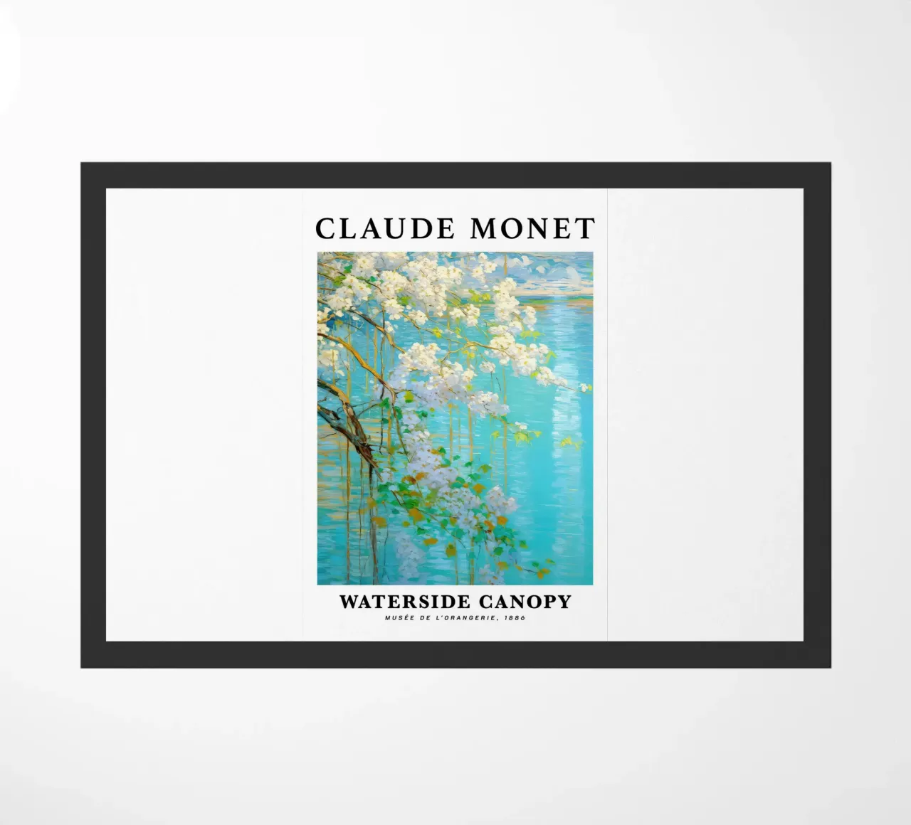 acqua di tranquillità fiore bianco claude monet zerbino da belong shop