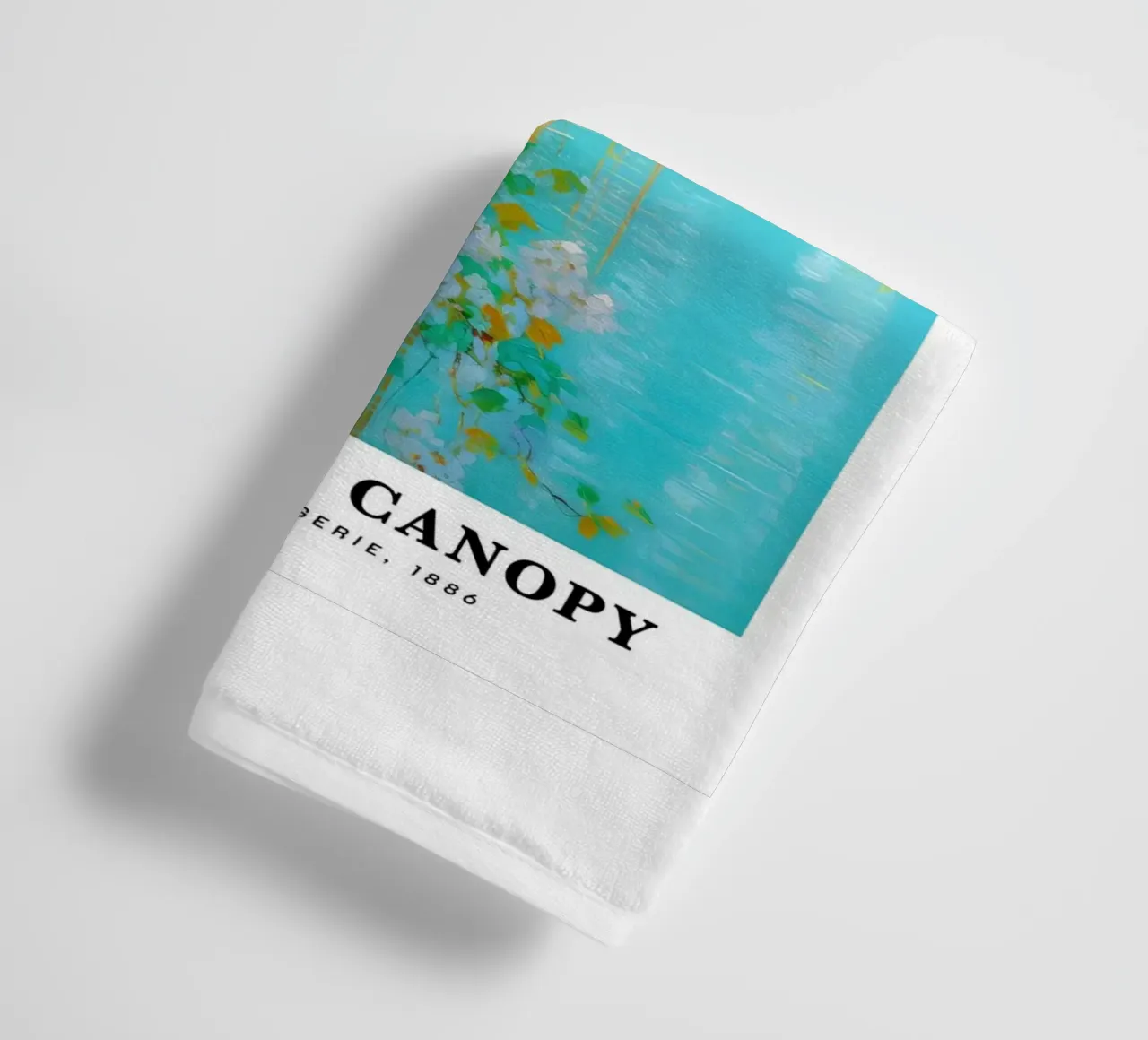 acqua di tranquillità fiore bianco claude monet asciugamano da bagno da belong shop