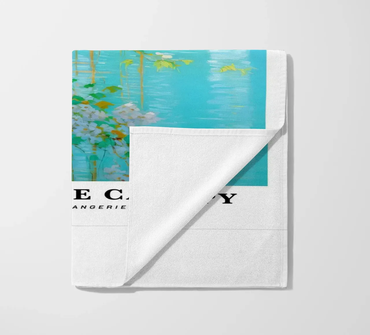 acqua di tranquillità fiore bianco claude monet telo mare da belong shop