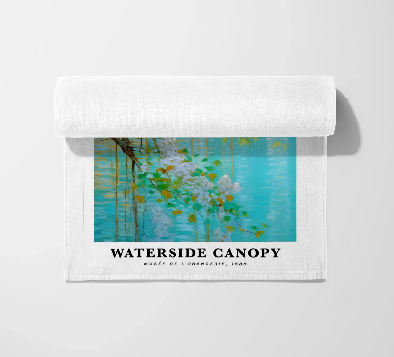 acqua di tranquillità fiore bianco claude monet telo mare da belong shop