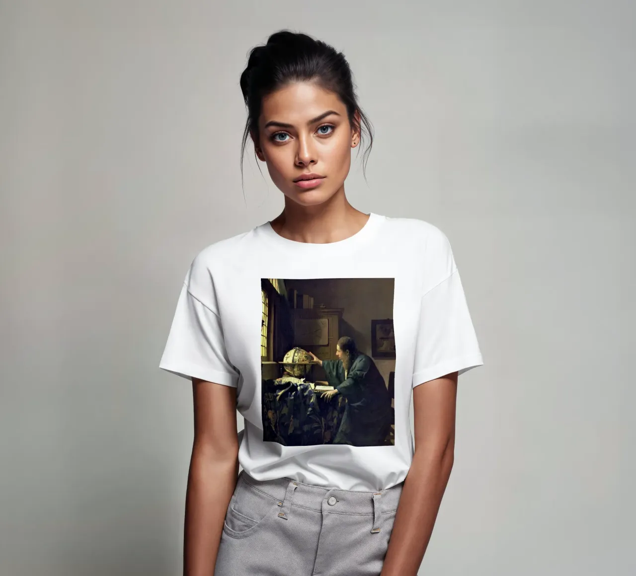 L'astronomo (1668 circa) di Johannes Vermeer t-shirt da Venus Art