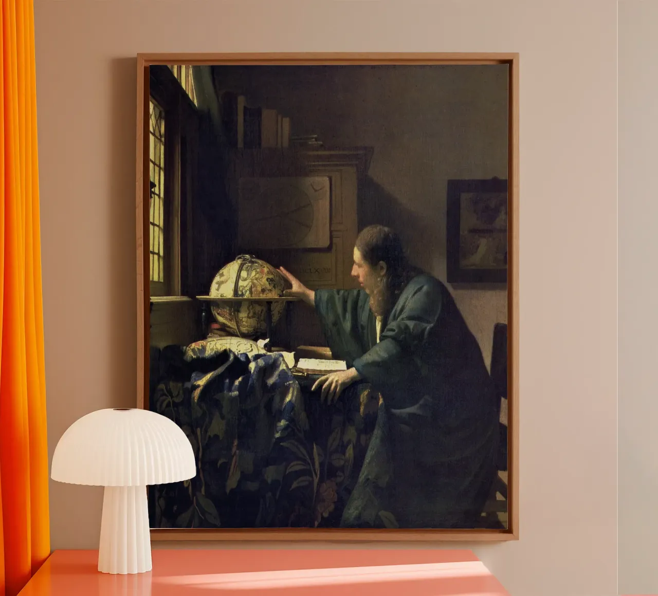 The Astronomer (c. 1668) by Johannes Vermeer canvas by Venus Art