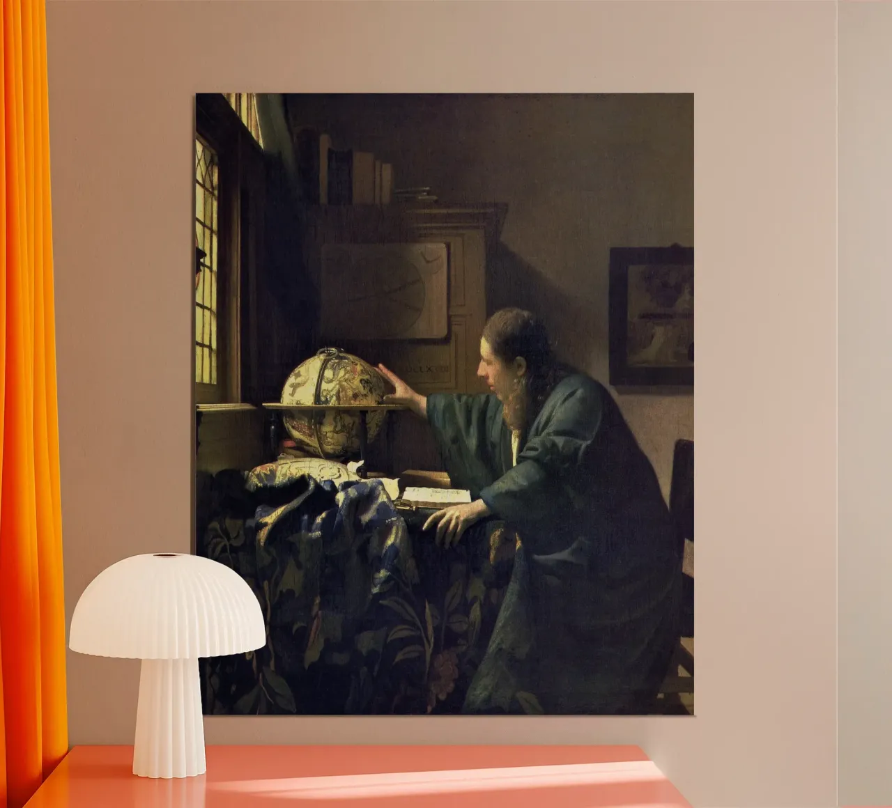 L'astronomo (1668 circa) di Johannes Vermeer carta hahnemühle da Venus Art