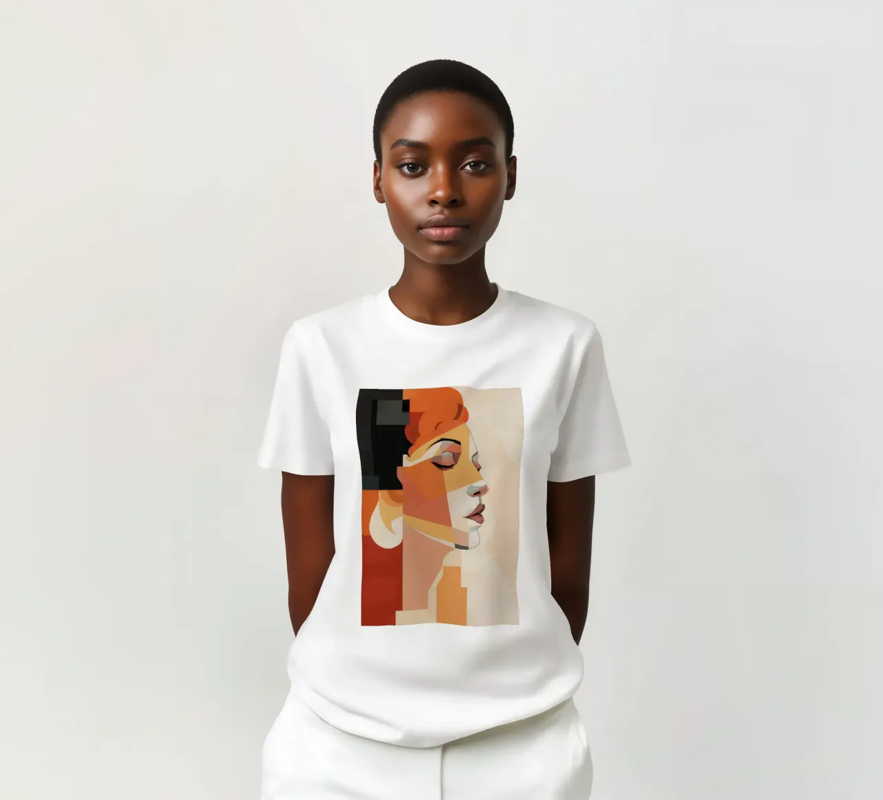 Profilo cubista Serenity t-shirt da Grande Serene