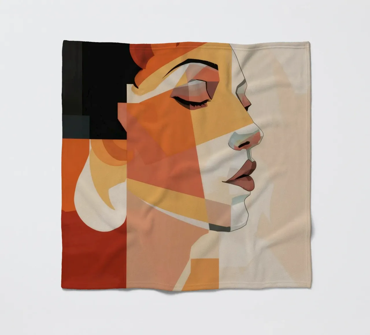 Profilo cubista Serenity coperta in pile da Grande Serene