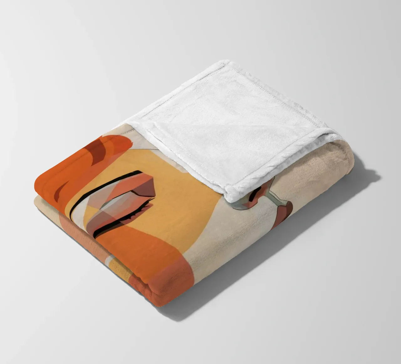 Profilo cubista Serenity coperta in pile da Grande Serene