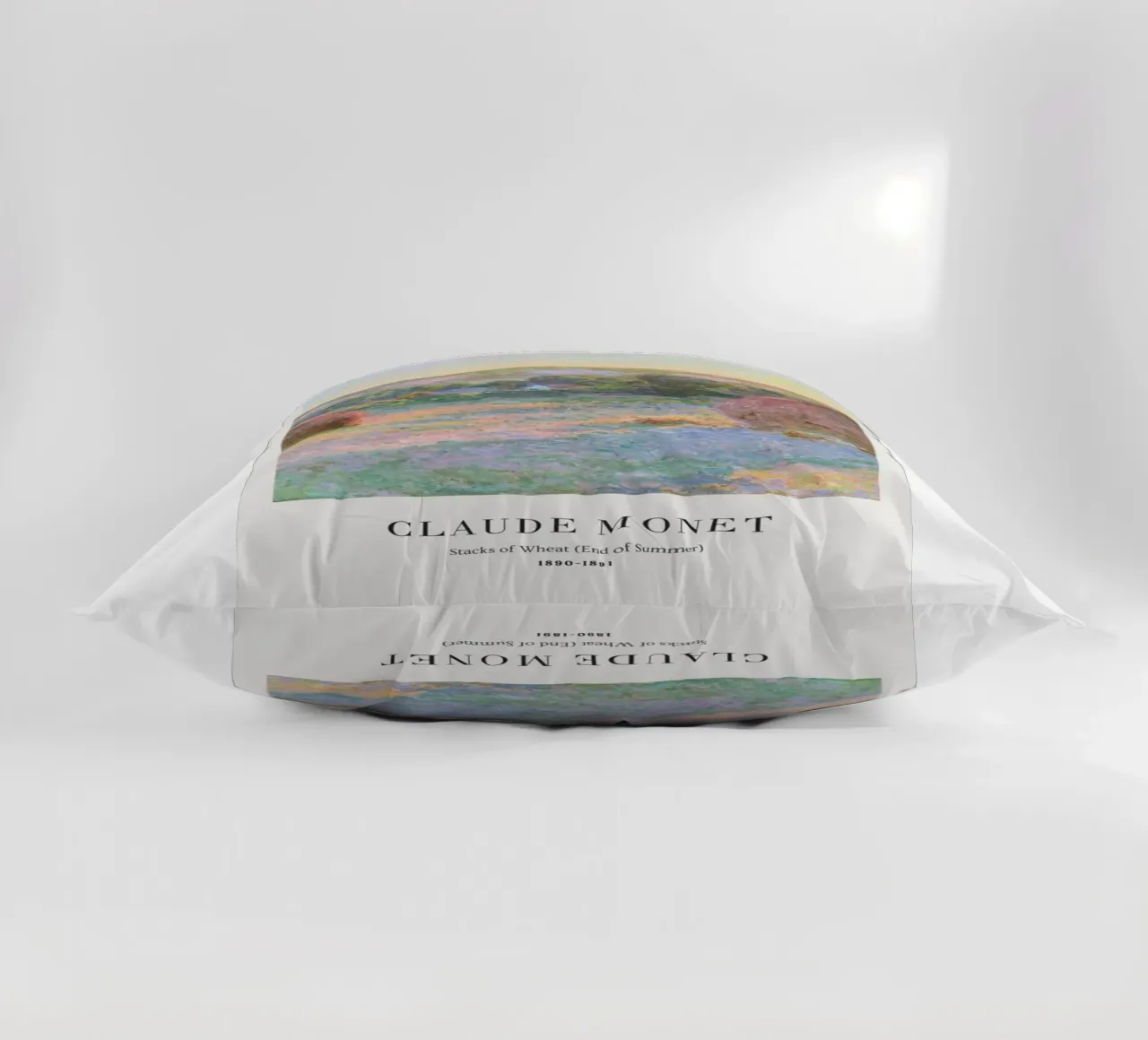 scena di fattoria di grano in campagna claude monet cuscino da belong shop