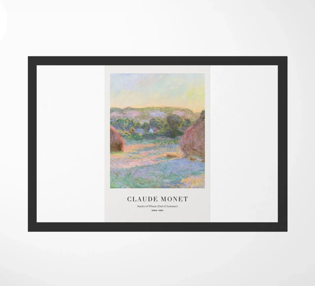 scena di fattoria di grano in campagna claude monet zerbino da belong shop