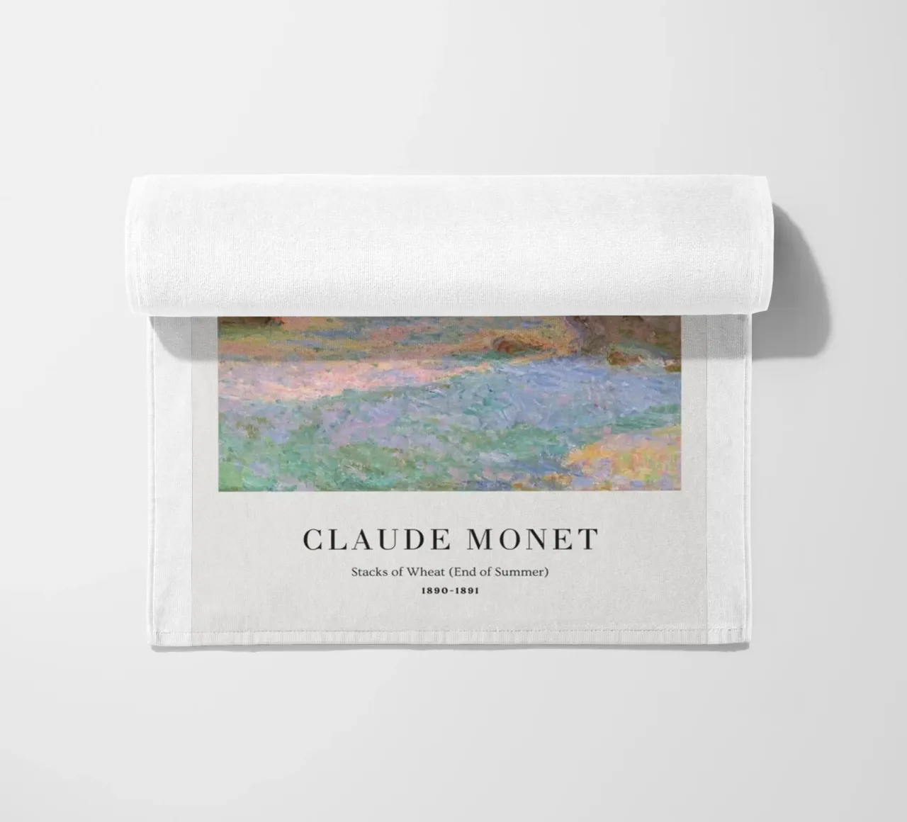 scena di fattoria di grano in campagna claude monet telo mare da belong shop