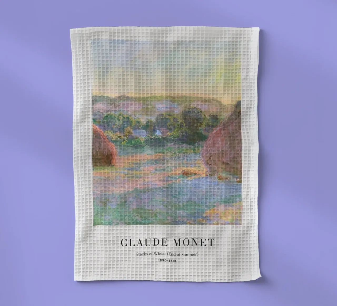 scena di fattoria di grano in campagna claude monet canovaccio da cucina da belong shop
