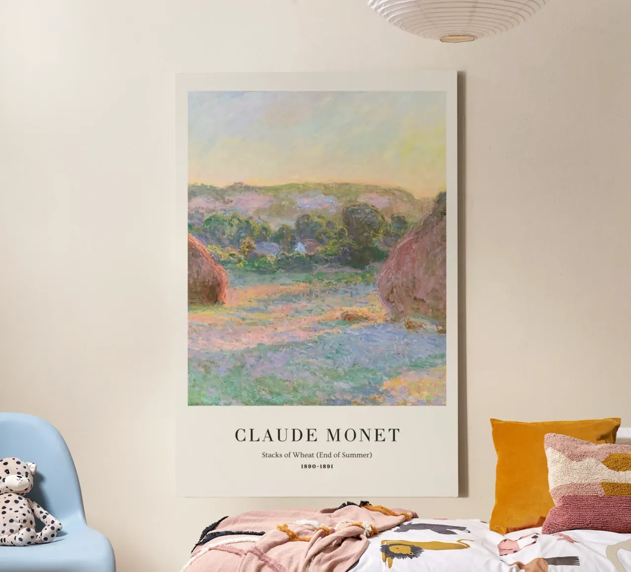 escena de la granja de trigo en el campo claude monet lienzo de belong shop