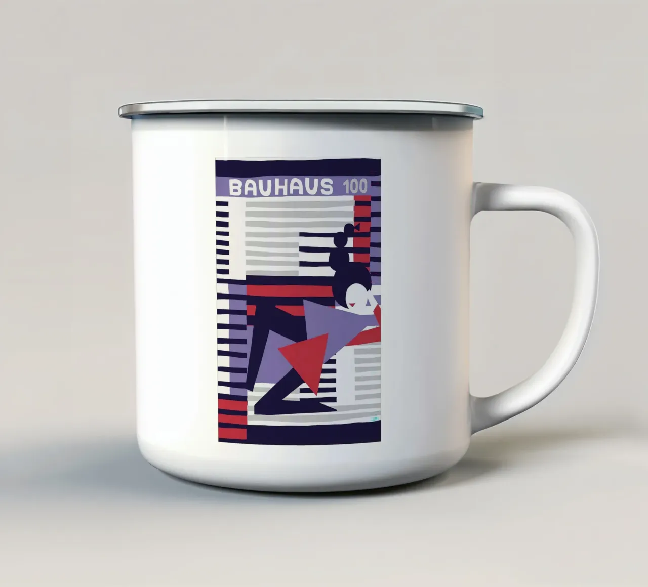 Bauhaus tazza in smalto da Brooke