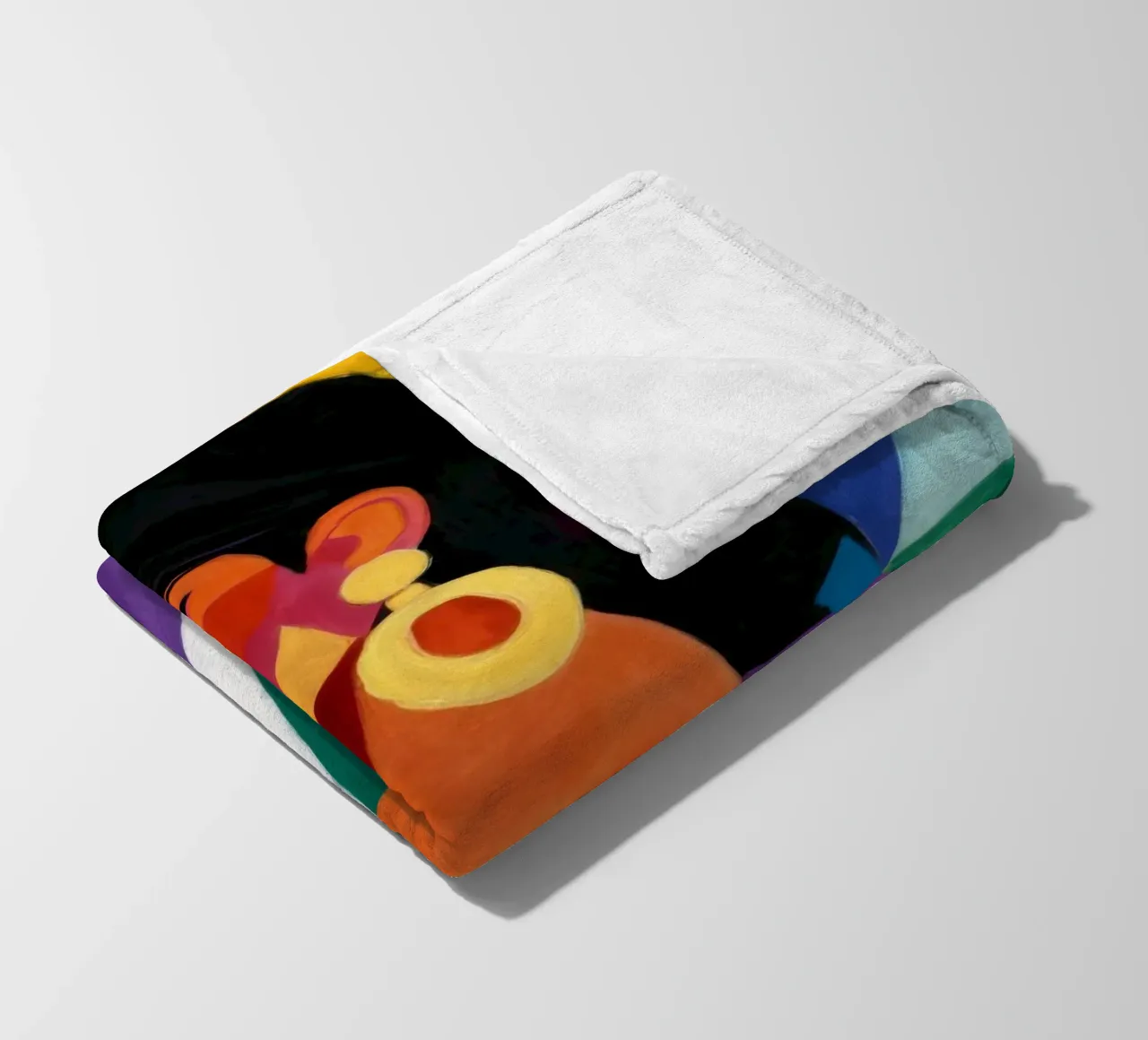 Radiosa regina del colorblocking coperta in pile da Grande Serene