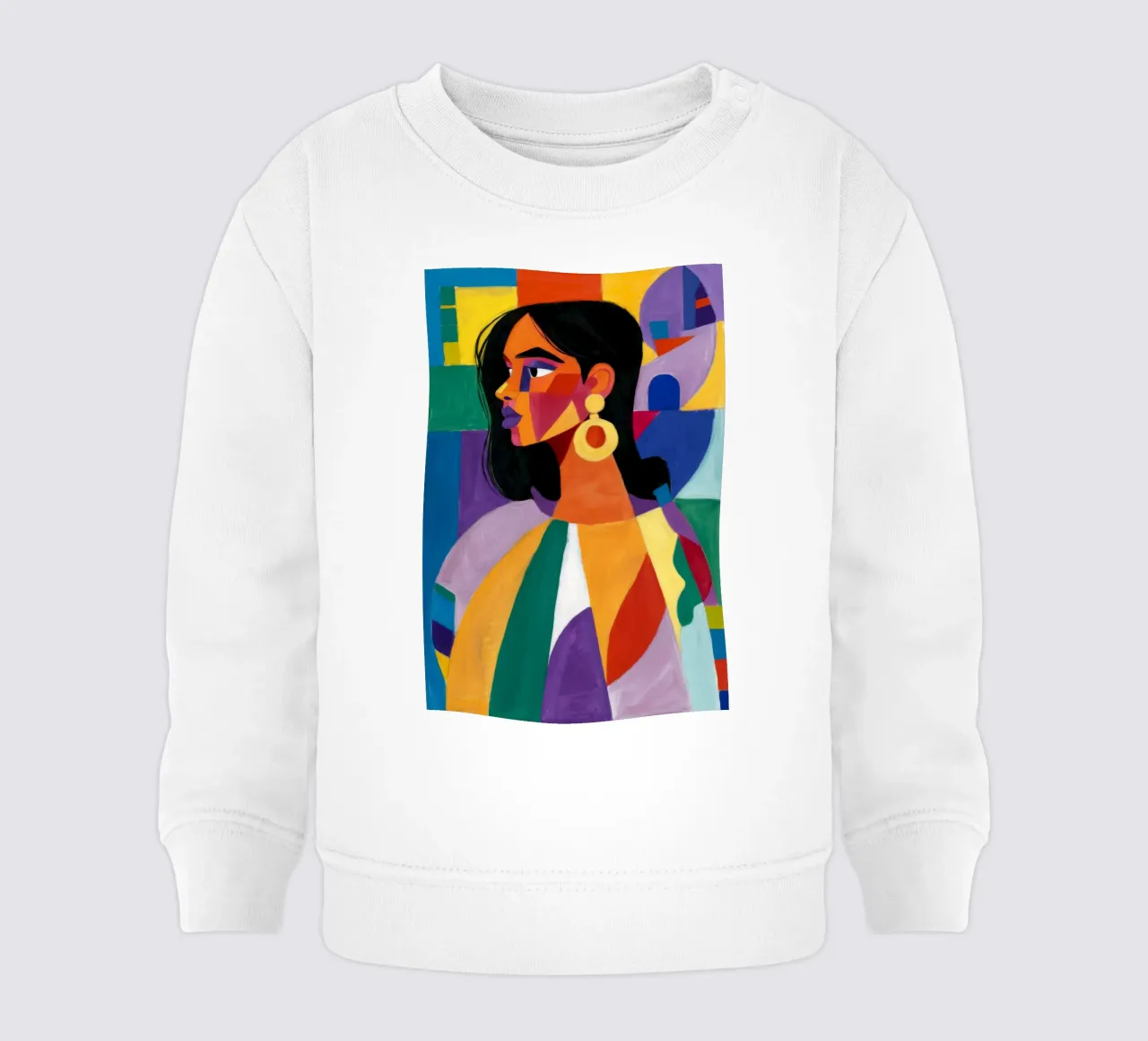 Radiosa regina del colorblocking felpa neonato da Grande Serene