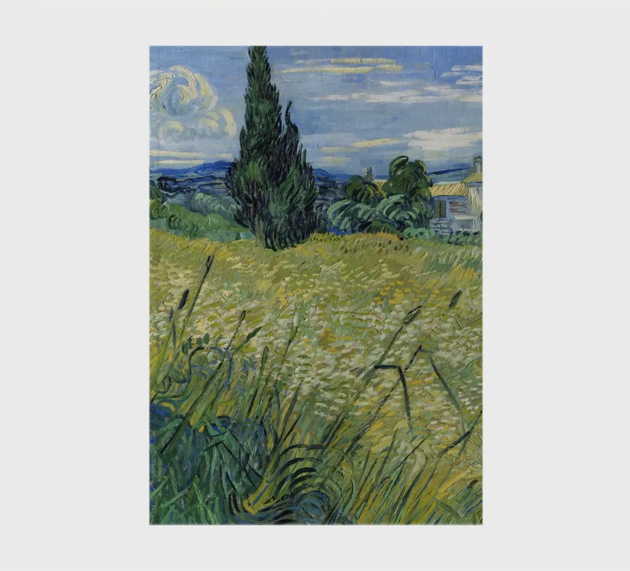Green Wheat Field with Cypress (1889) notebook by Art History