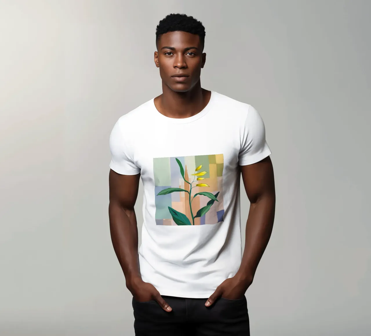 Elegante semplicità botanica t-shirt da Grande Serene