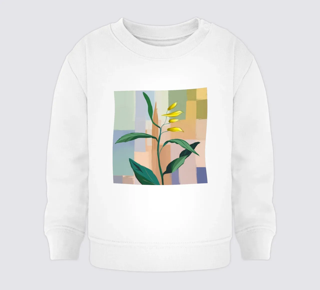 Elegante semplicità botanica felpa neonato da Grande Serene
