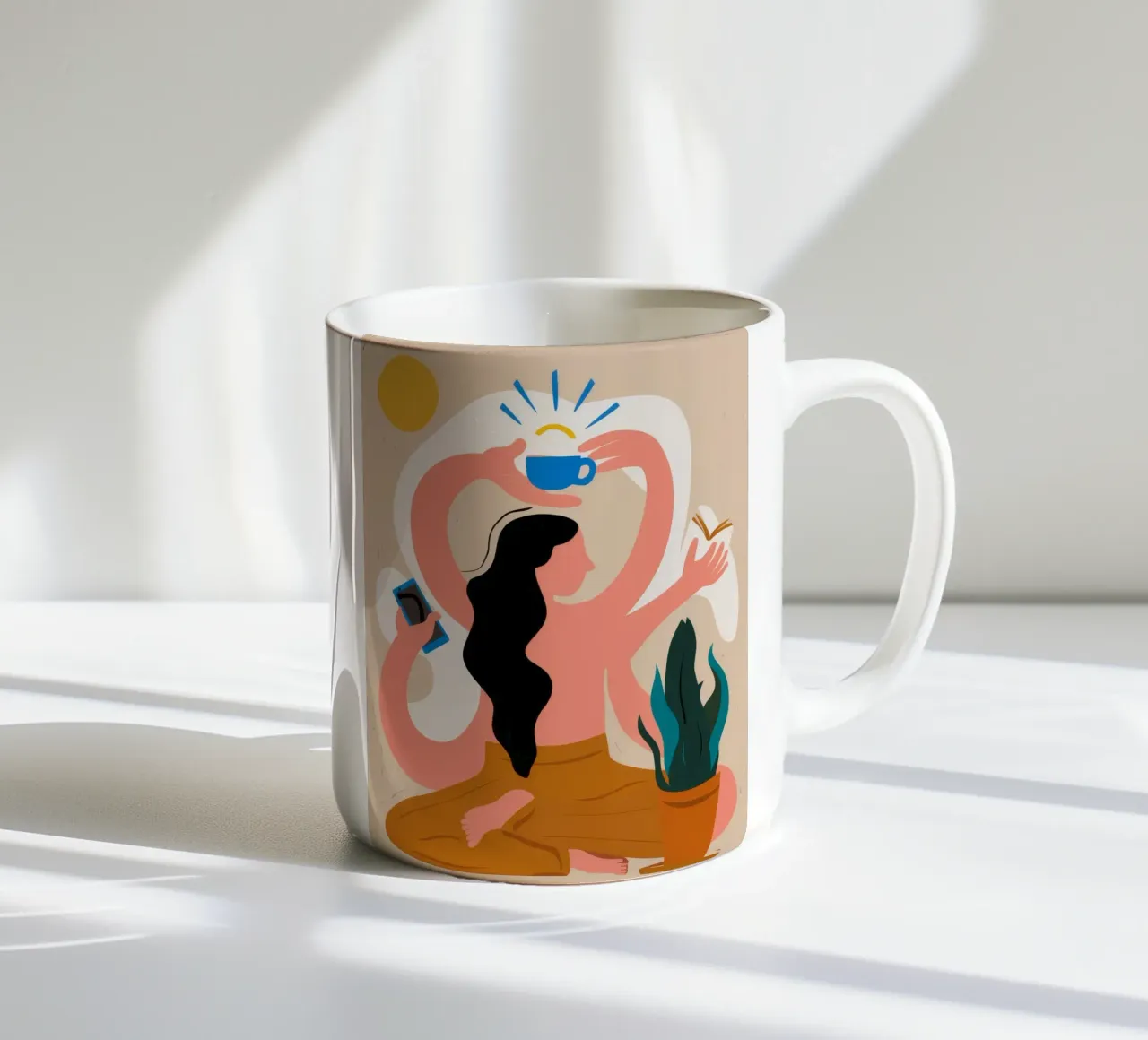 Rituale del caffè Dea tazza in ceramica da Grande Serene