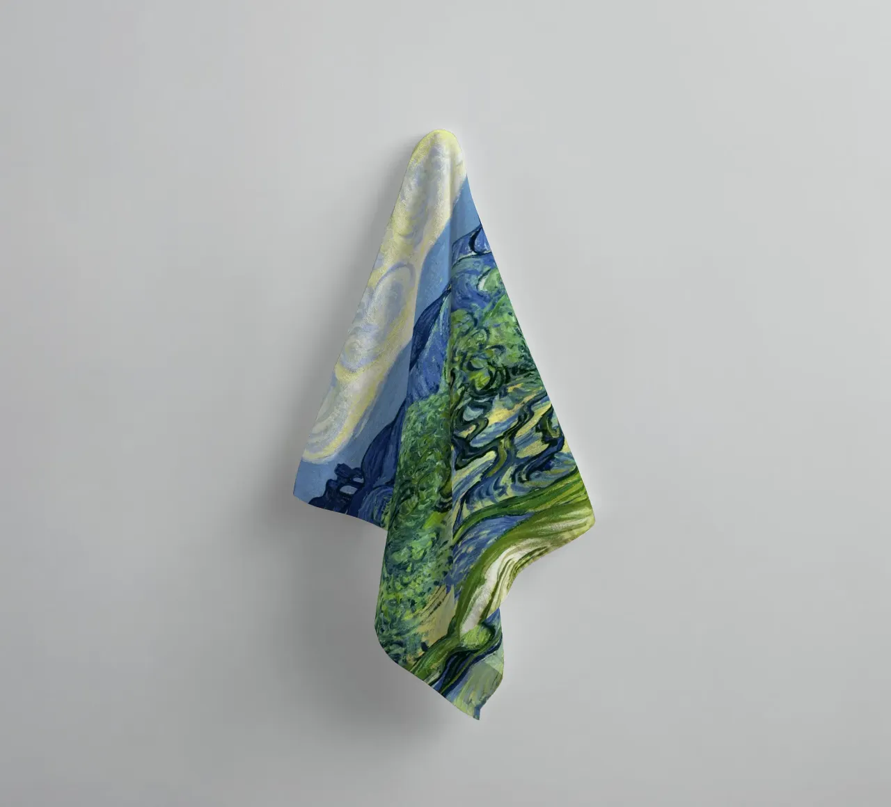 Olive Trees with the Alpilles in the Background (1889 towel by Van Gogh Prints