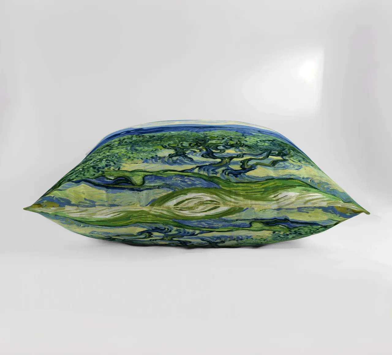 Olive Trees with the Alpilles in the Background (1889 decorative cushion by Classic Art Prints