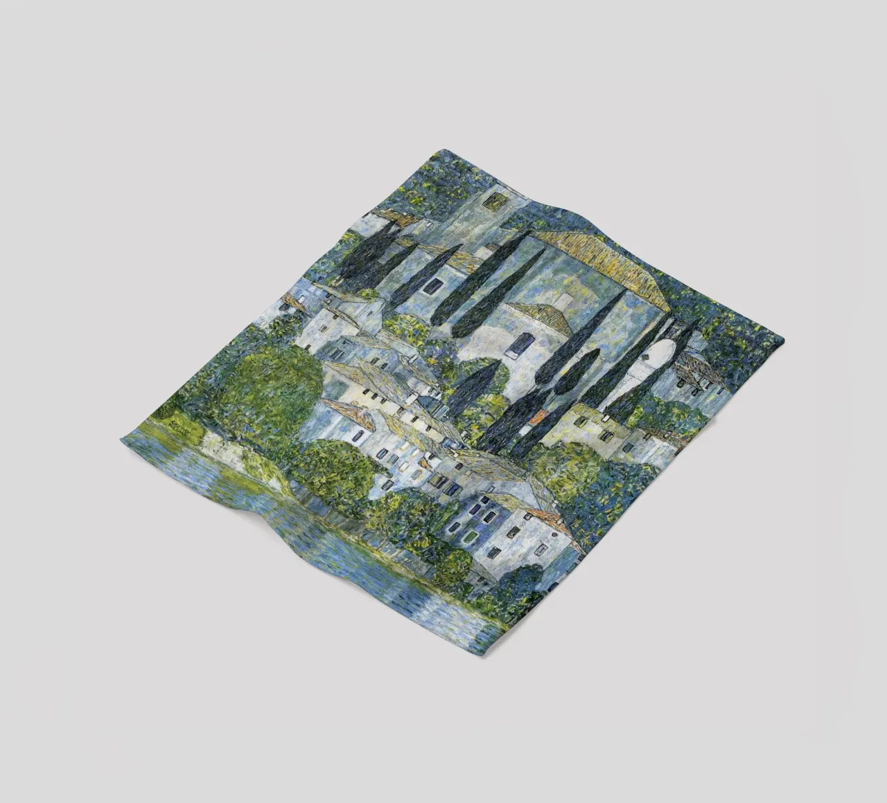 Chiesa di Cassone (1913) di Gustav Klimt coperta in pile da Classic Art Prints