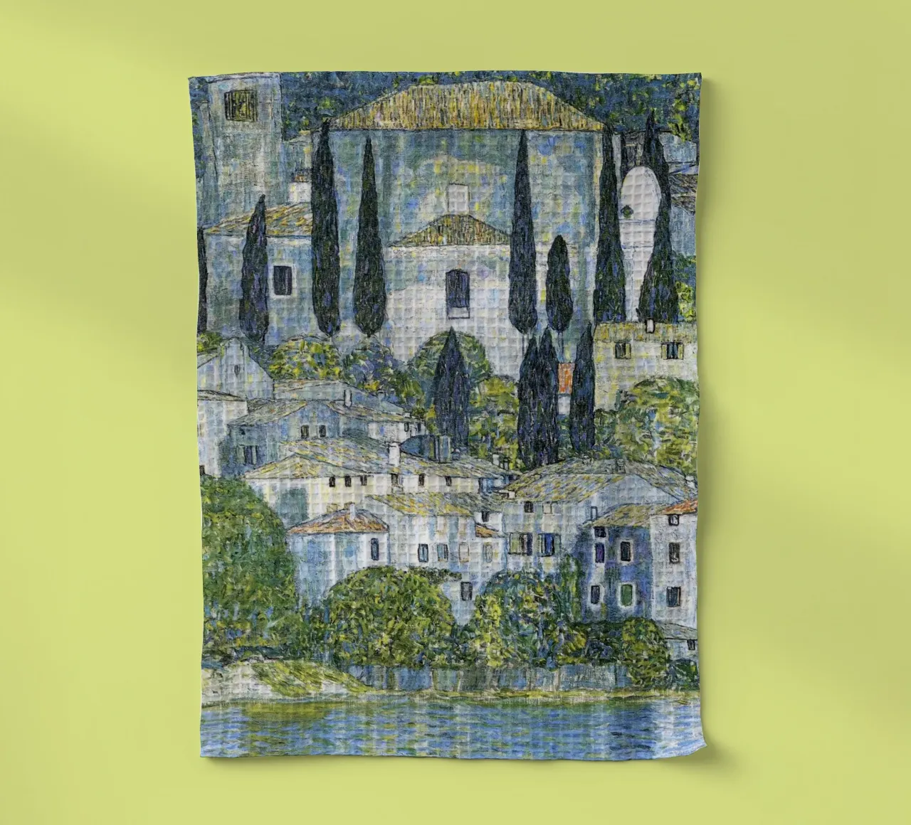 Chiesa di Cassone (1913) di Gustav Klimt canovaccio da cucina da Classic Art Prints