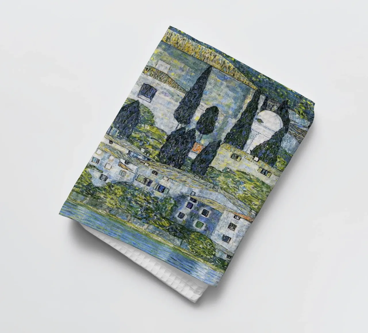 Chiesa di Cassone (1913) di Gustav Klimt canovaccio da cucina da Classic Art Prints