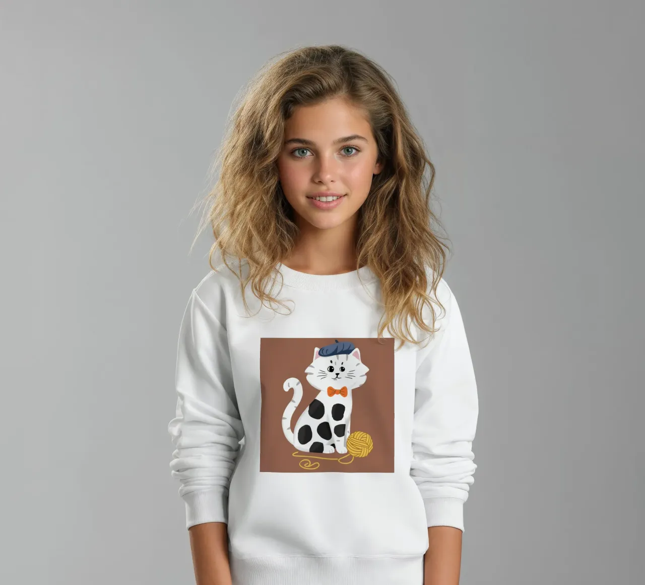 Hilo Dapper Cat sudadera para niño de Grande Serene