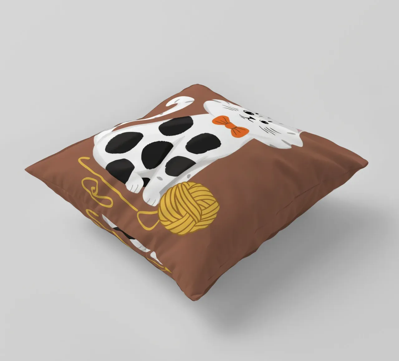 Filato Dapper Cat cuscino da Grande Serene