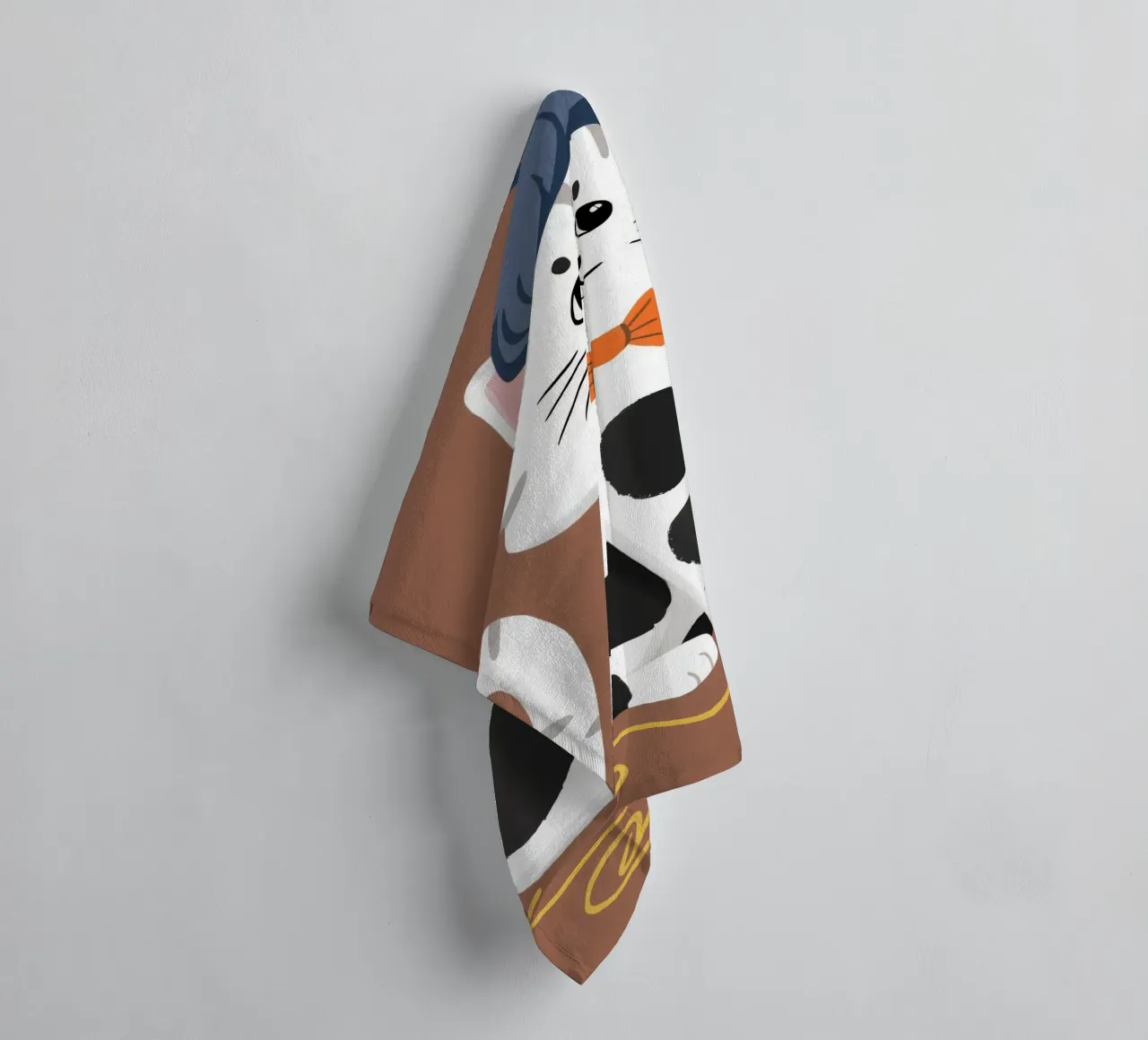 Hilo Dapper Cat toalla de baño de Grande Serene