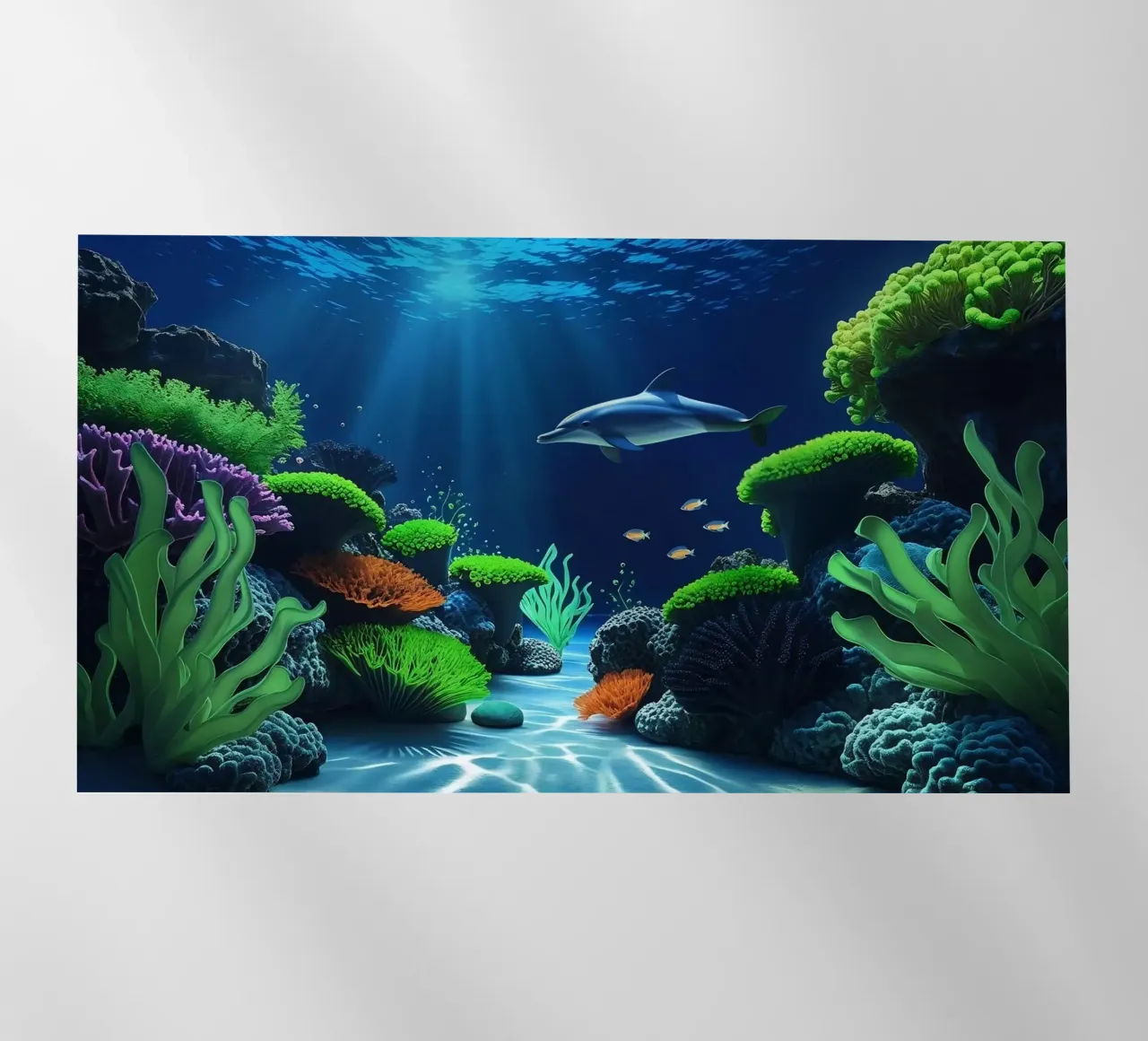 ✨🐬 Dolphin ✦ Reef Serenade 🌙 pellicola backlit da LUMAQUA STUDIO