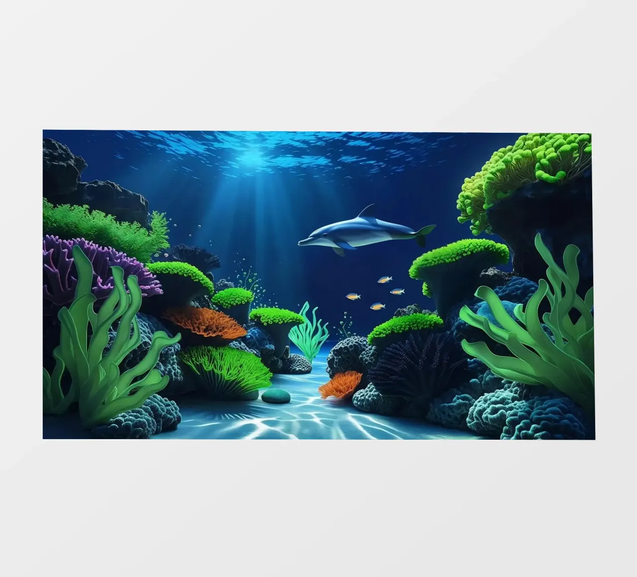 ✨🐬 Dolphin ✦ Reef Serenade 🌙 pellicola backlit da LUMAQUA STUDIO
