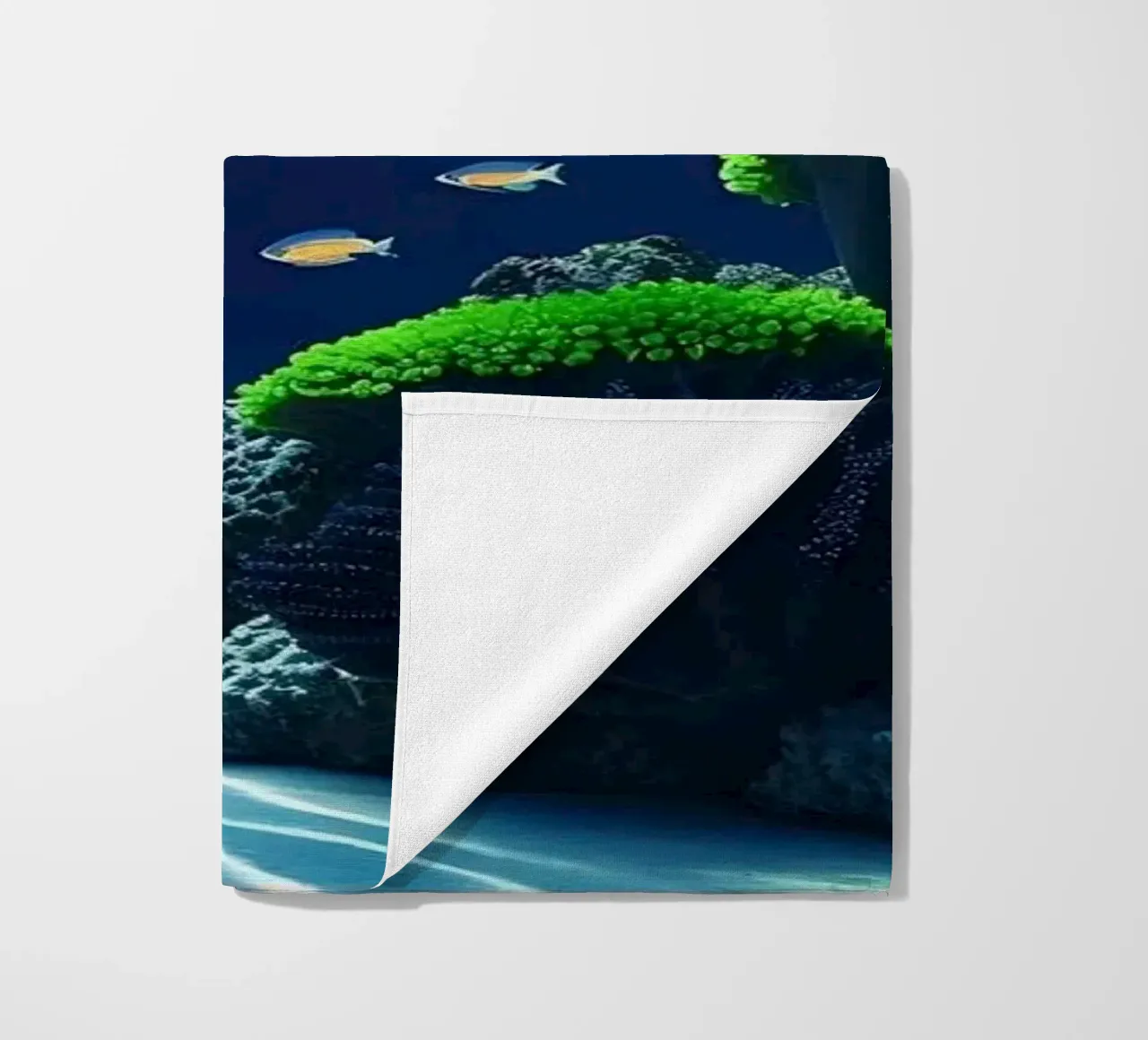✨🐬 Dolphin ✦ Reef Serenade 🌙 beach towel by LUMAQUA STUDIO