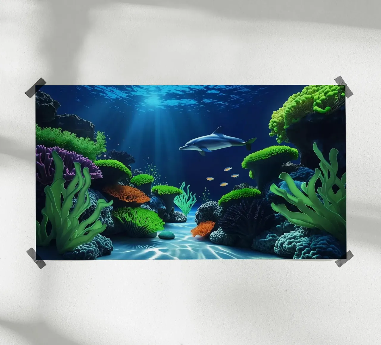 Delphin ✦ Serenade am Riff Hahnemühle von lumaquastudio