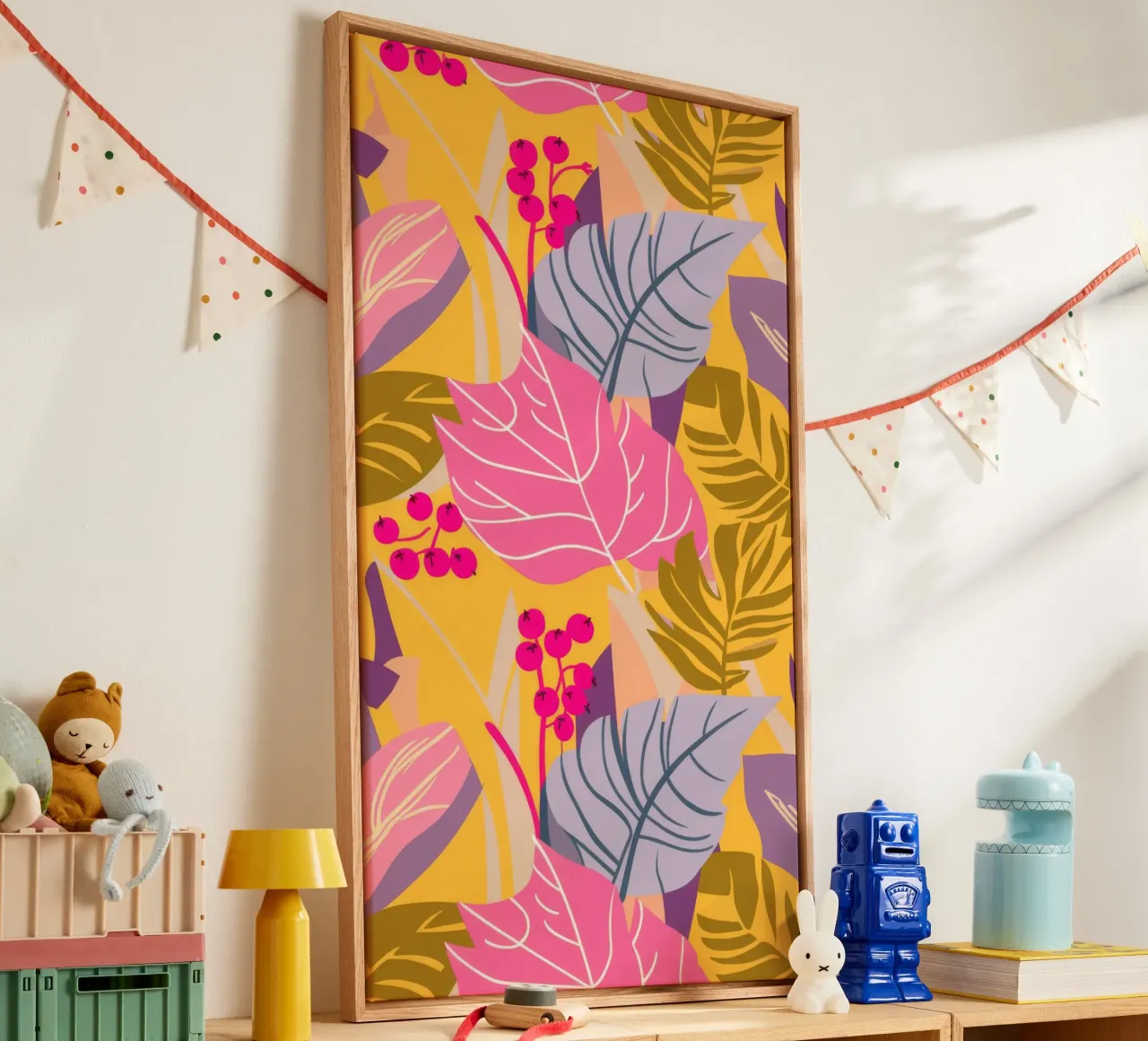 Tropical Leaf Cadence canvas by Grande Serene