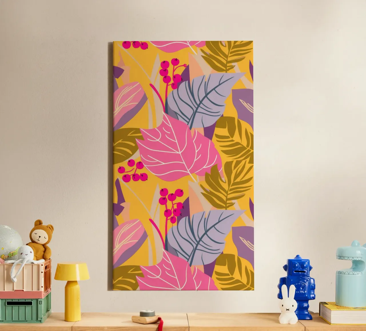 Tropical Leaf Cadence canvas by Grande Serene
