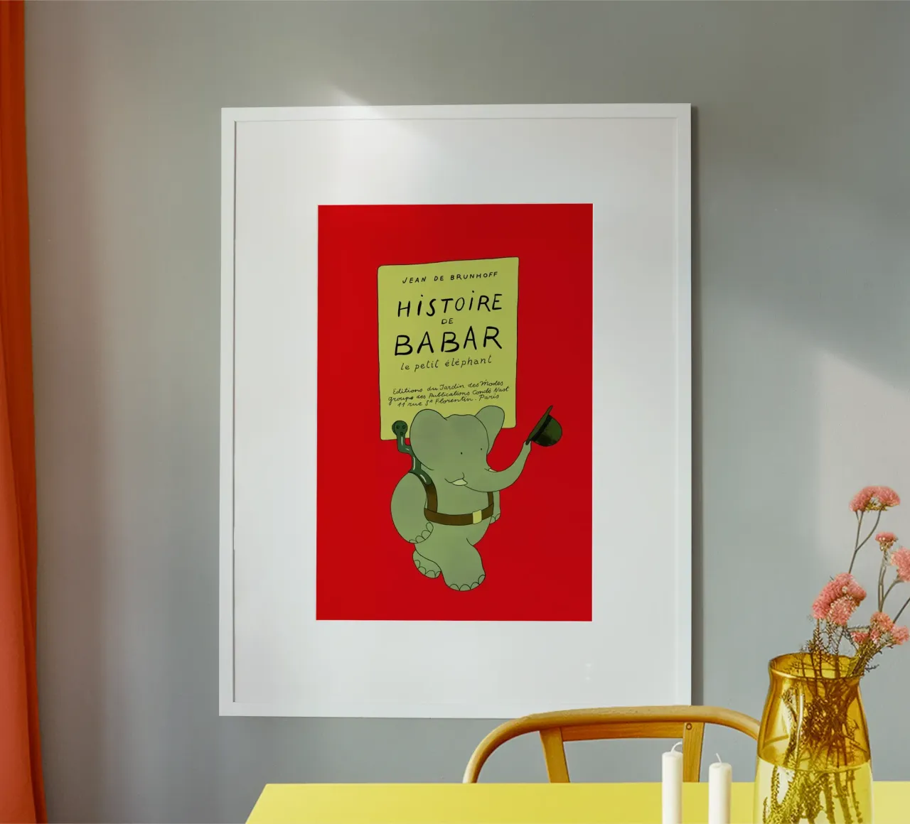 Histoire de Babar poster da Little Flourishes