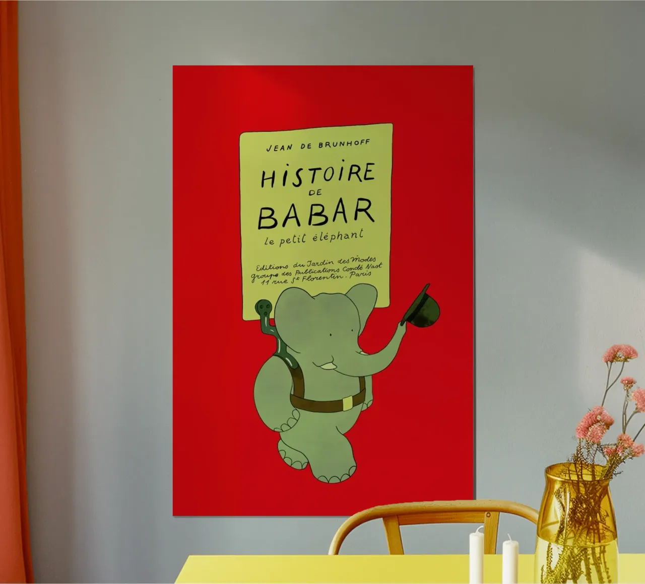 Histoire de Babar poster da Little Flourishes